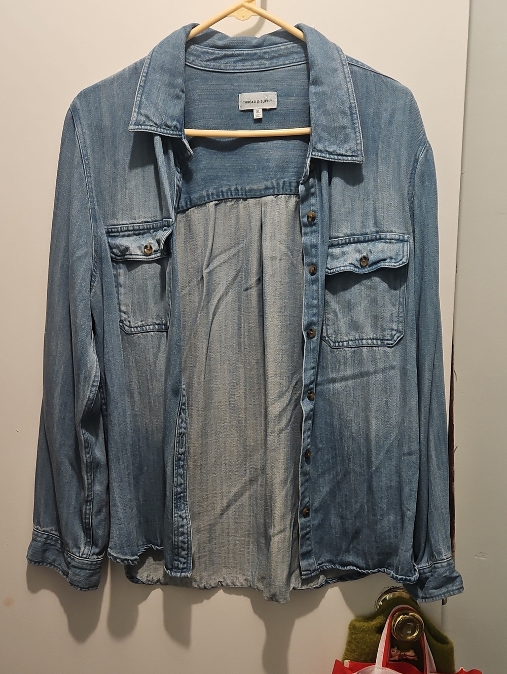 Thread & Supply Light Blue Denim Shirt
